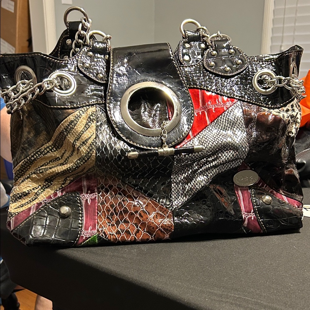 Dolce & Gabbana Multicolor Patchwork Shoulder Bag